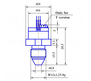 Pressure sensor D 25(40...150); D 25(40...150)-T