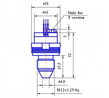 Pressure sensor  D 0,25(0,4...1,6); D 0,25(0,4...1,6)-T