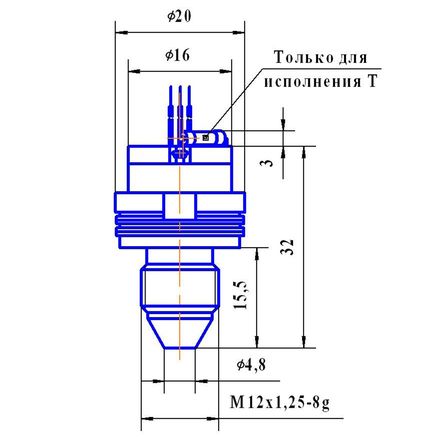 Pressure sensor D 0,25(0,4...1,6); D 0,25(0,4...1,6)-T