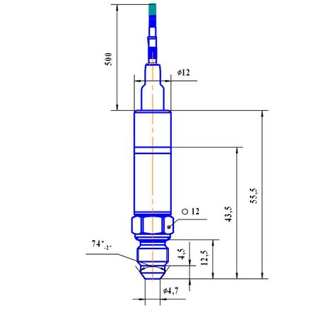 Pressure sensor MP-PT with temperature sensor