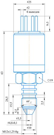 High-temperature pressure sensor ST Series
